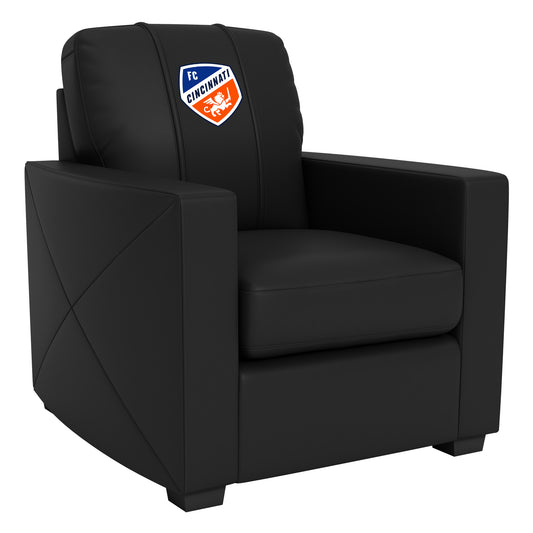 Silver Club Chair with FC Cincinnati Logo
