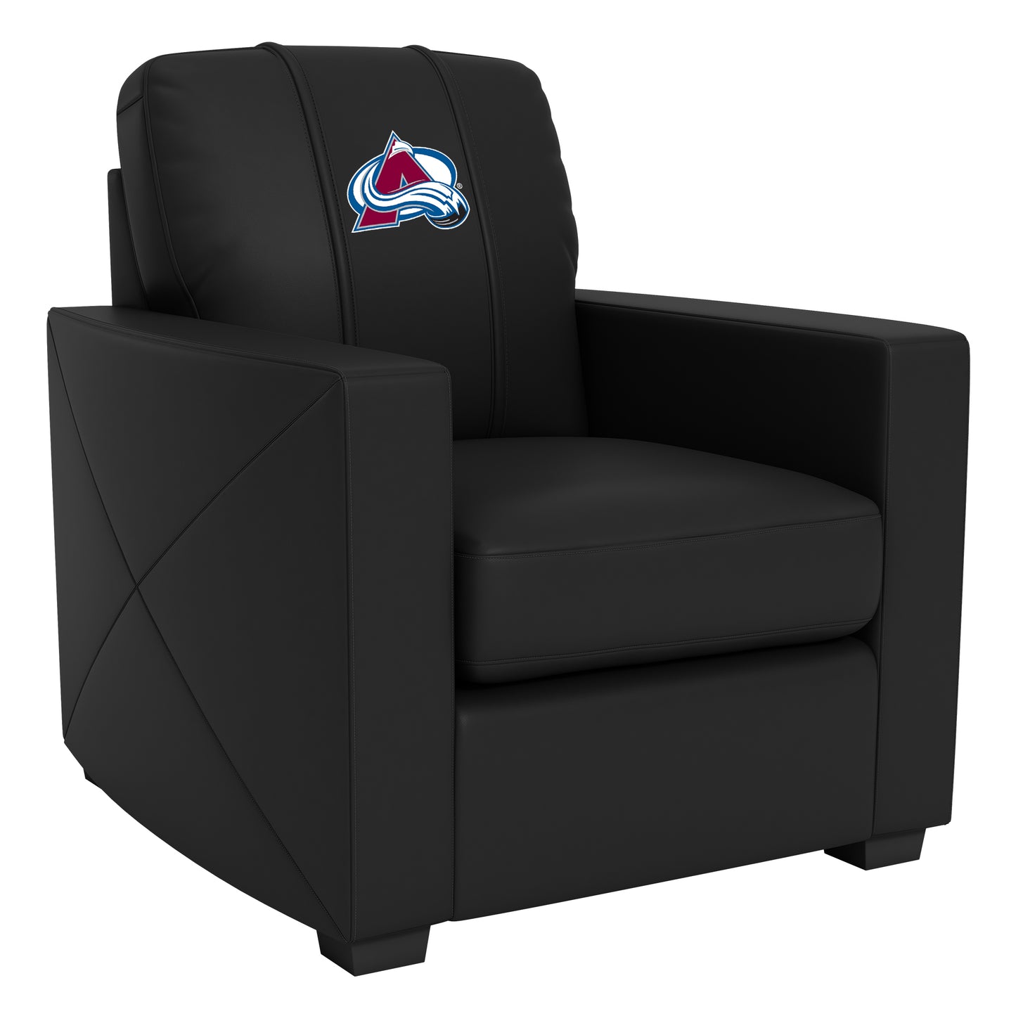 Silver Club Chair with Colorado Avalanche Logo