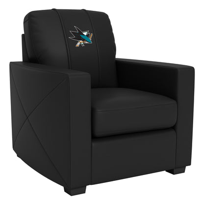 Silver Club Chair with San Jose Sharks Logo