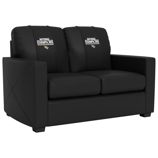 Silver Loveseat with Central Florida UCF National Champions Logo Panel
