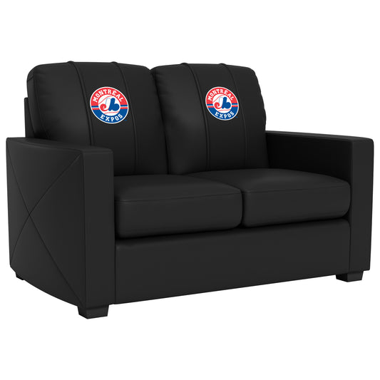 Silver Loveseat with Montreal Expos Cooperstown