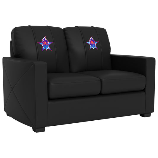 Silver Loveseat with Shoulda Been Stars Icon Logo