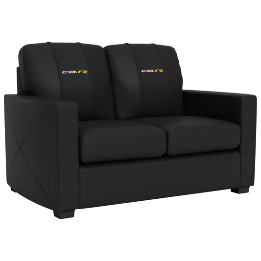 Silver Loveseat with C8R Logo
