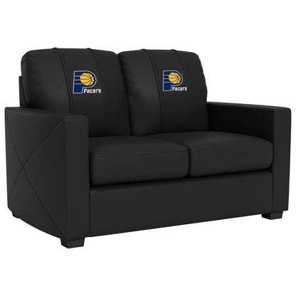 Silver Loveseat Indiana Pacers Logo