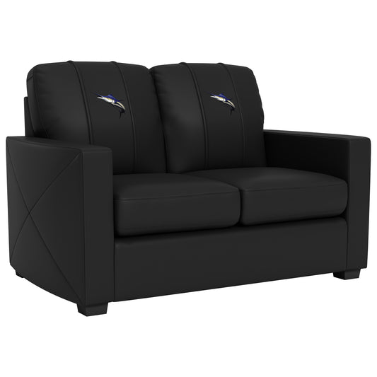 Silver Loveseat with Marlin Logo