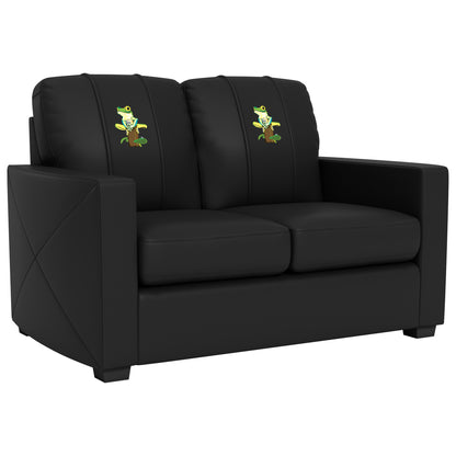 Silver Loveseat with Tree Frog Logo Panel