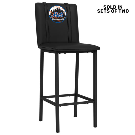 Bar Stool 500 with New York Mets Cooperstown Secondary Set of 2