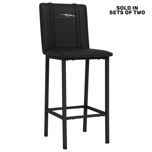 Bar Stool 500 with Corvette Coupe Logo Set of 2