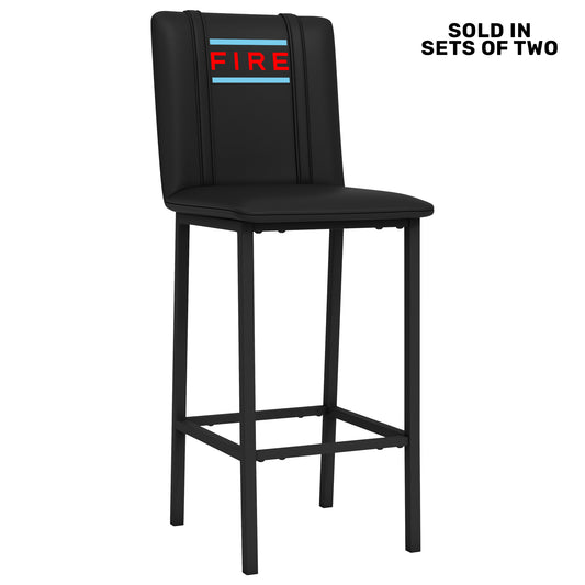 Bar Stool 500 with Chicago Fire FC Wordmark Logo Set of 2