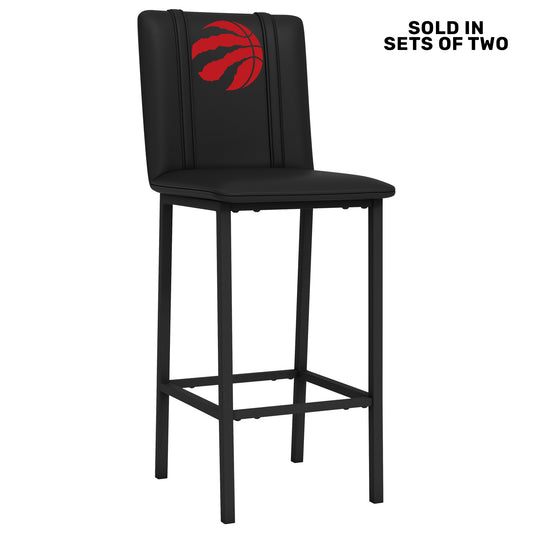 Bar Stool 500 with Toronto Raptors Primary Red Logo Set of 2