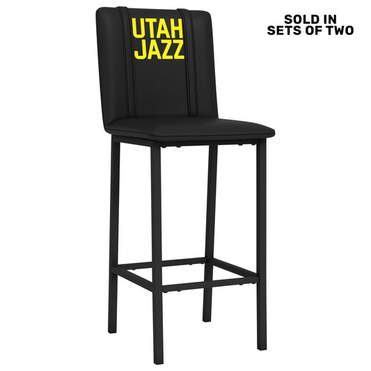 Bar Stool 500 with Utah Jazz Wordmark Logo Set of 2