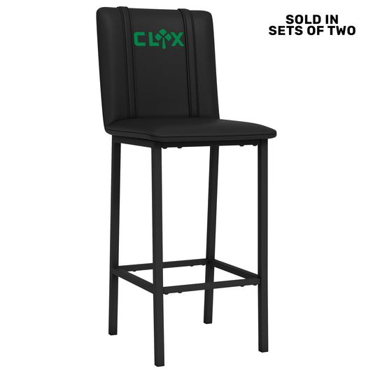 Bar Stool 500 with Celtics Crossover Gaming Wordmark Green [CAN ONLY BE SHIPPED TO MASSACHUSETTS] Set of 2