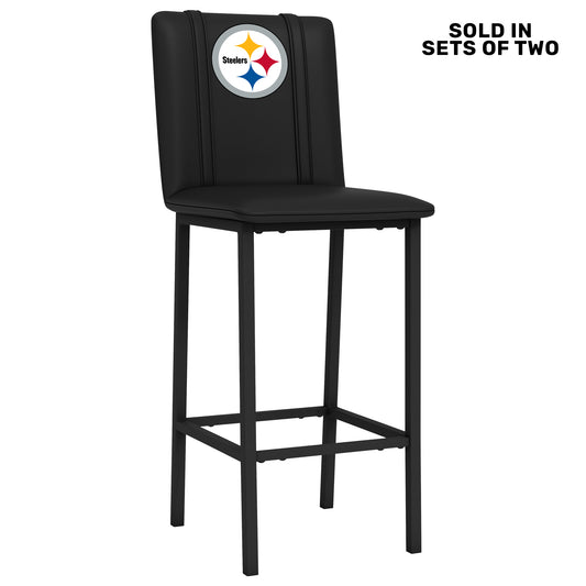 Bar Stool 500 with Pittsburgh Steelers Primary Logo Set of 2