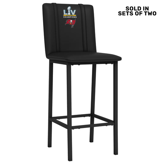 Bar Stool 500 with Tampa Bay Buccaneers Primary Super Bowl LV Logo Set of 2