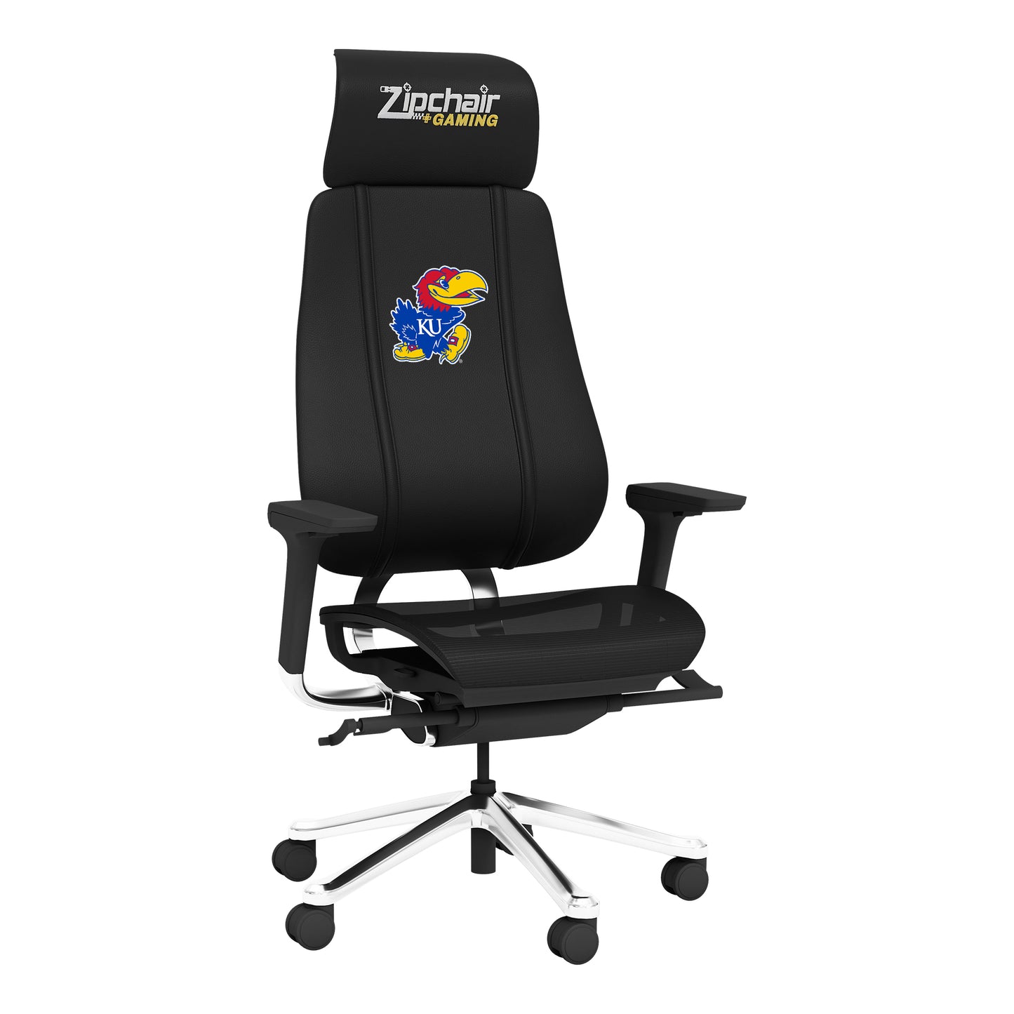 PhantomX Gaming Chair with Kansas Jayhawks Logo