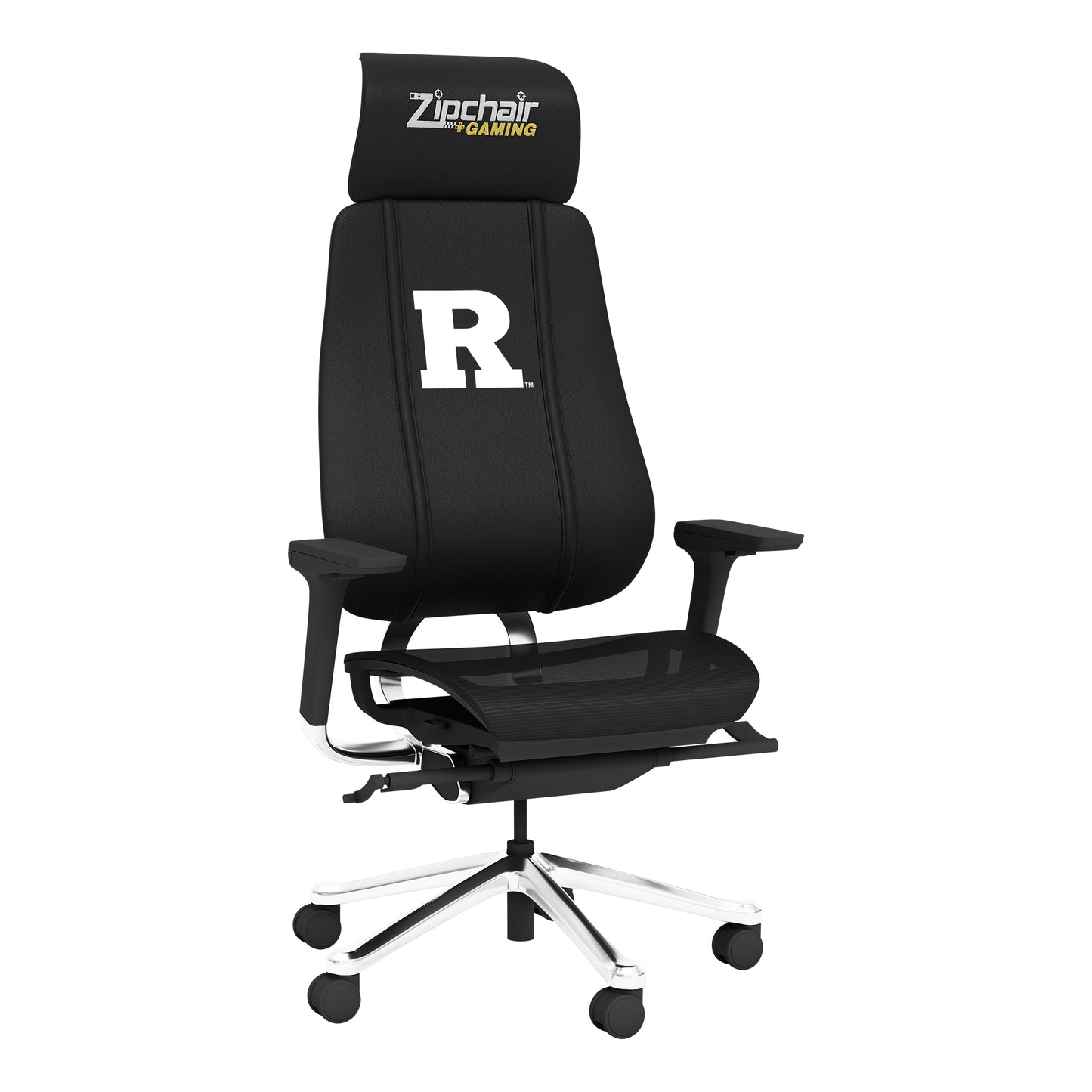 PhantomX Gaming Chair with Rutgers Scarlet Knights White Logo