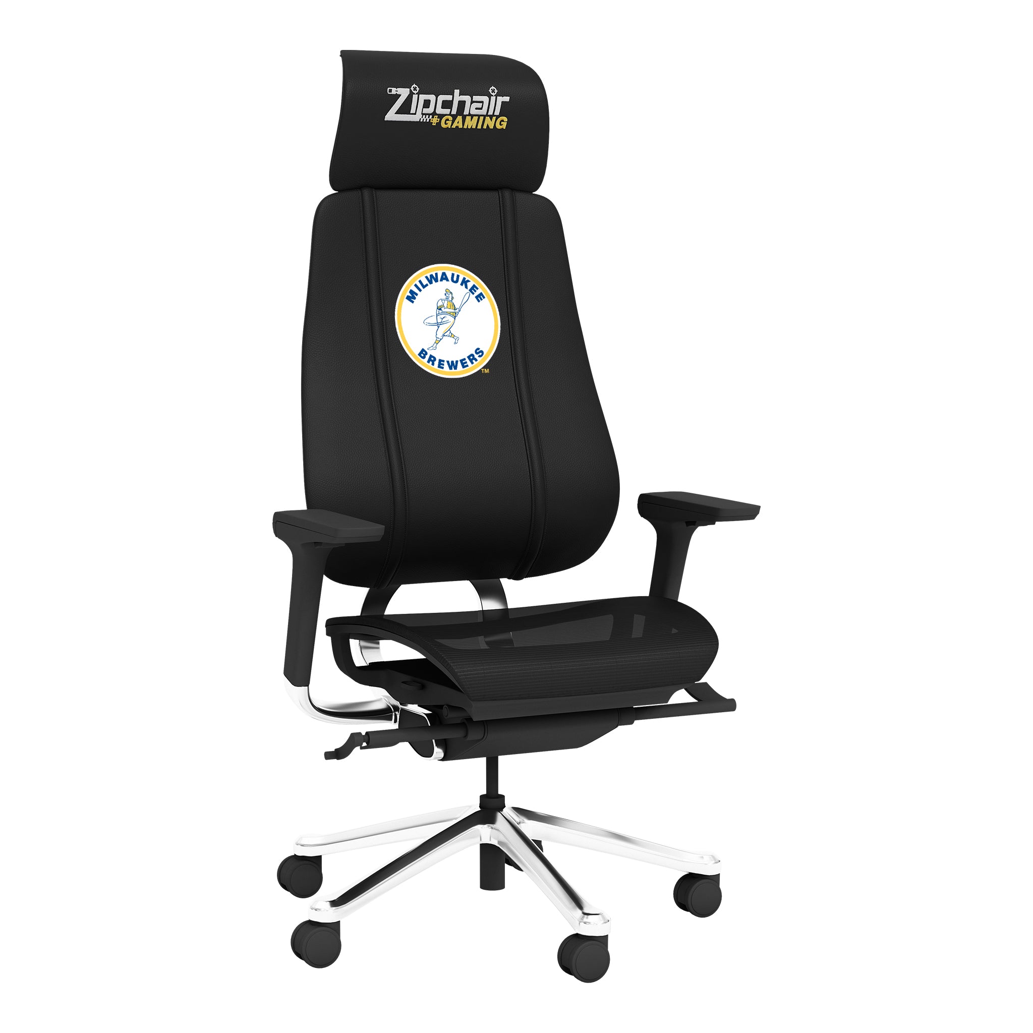 PhantomX Mesh Gaming Chair with Milwaukee Brewers Cooperstown Primary