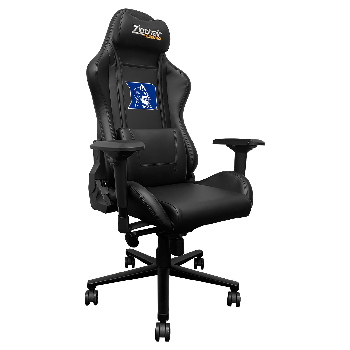 Xpression Pro Gaming Chair with Duke University Iron D Secondary Logo