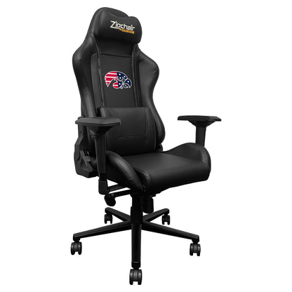 Xpression Pro Gaming Chair with Iowa Hawkeyes Patriotic Primary Logo