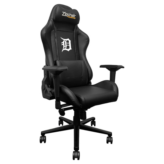 Xpression Pro Gaming Chair with Detroit Tigers White Logo