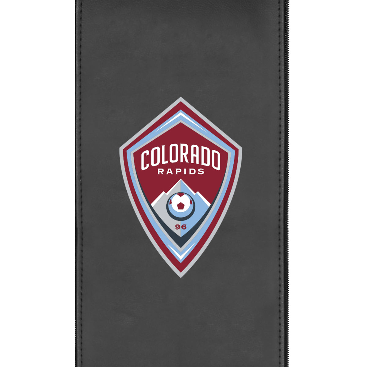Silver Loveseat with Colorado Rapids Logo