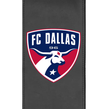 Silver Loveseat with FC Dallas Logo