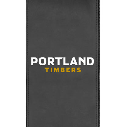 Silver Loveseat with Portland Timbers Wordmark Logo