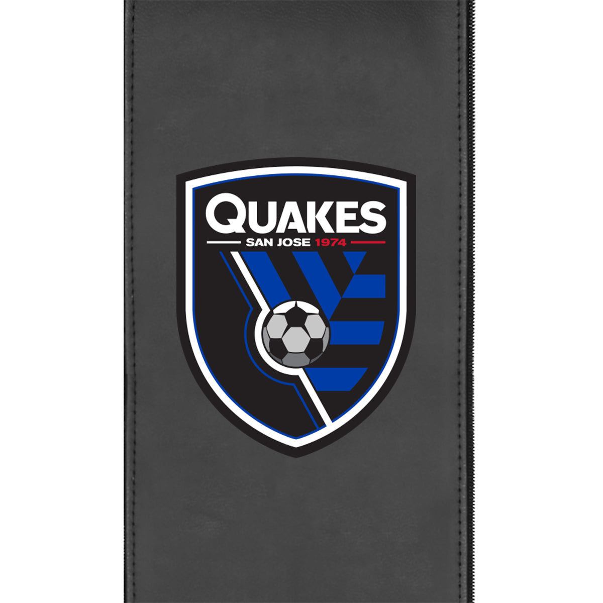 Silver Loveseat with San Jose Earthquakes Logo
