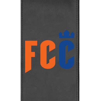 Silver Loveseat with FC Cincinnati Wordmark Logo