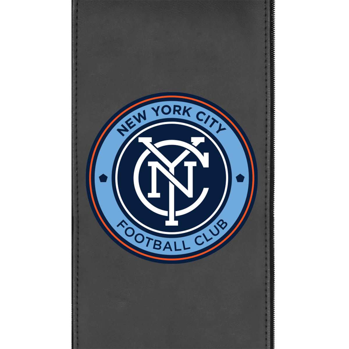 Silver Loveseat with New York City FC Logo