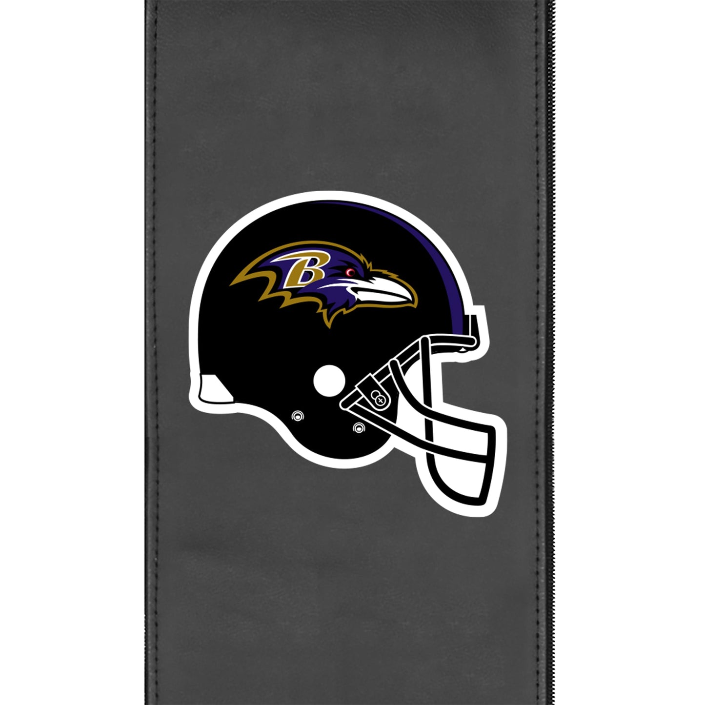Silver Club Chair with Baltimore Ravens Helmet Logo