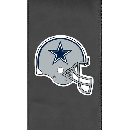 Silver Loveseat with  Dallas Cowboys Helmet Logo