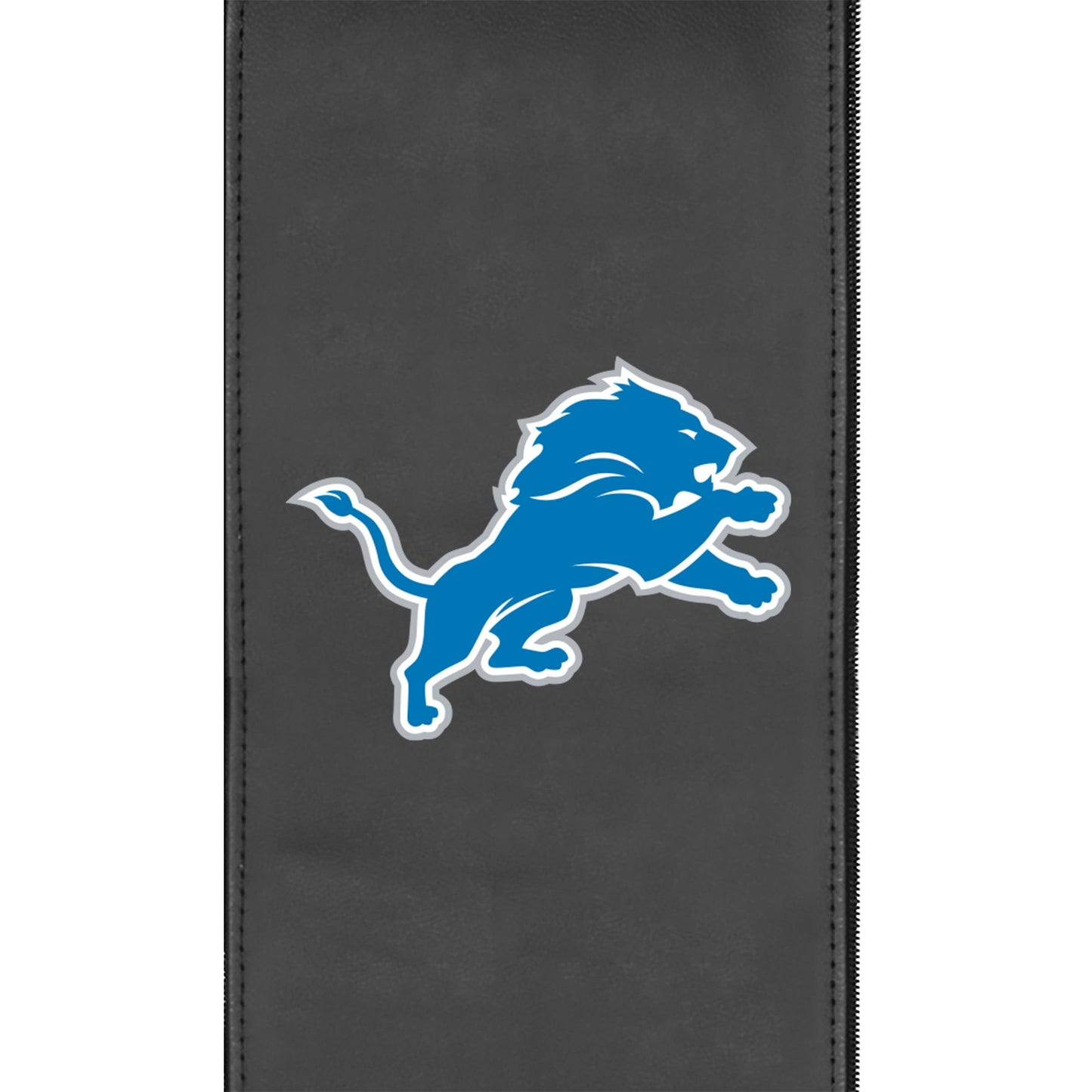 Silver Loveseat with  Detroit Lions Primary Logo