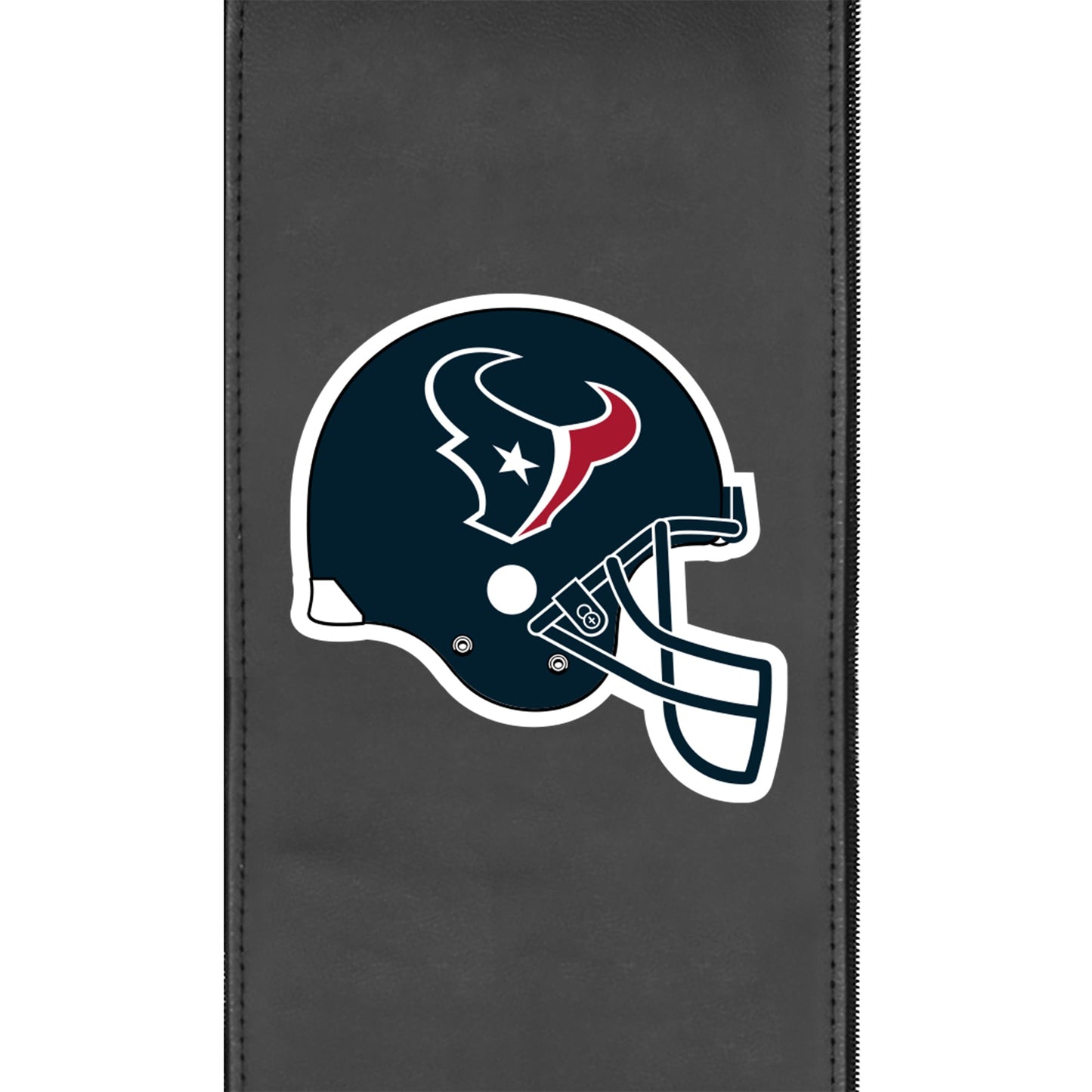 Silver Loveseat with  Houston Texans Helmet Logo