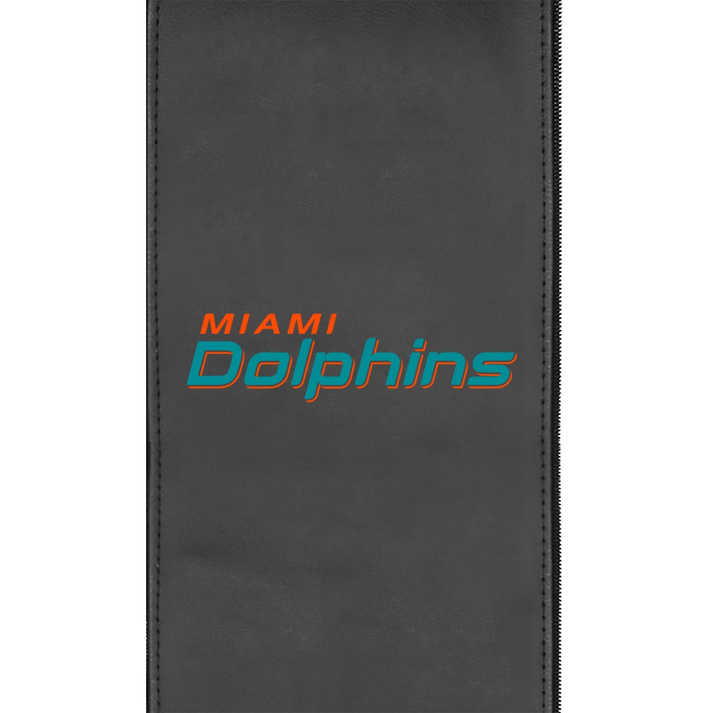 Silver Sofa with  Miami Dolphins Secondary Logo