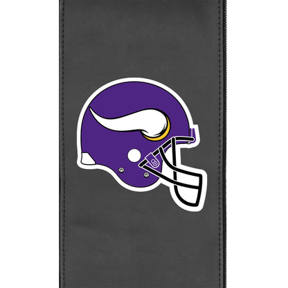 Silver Loveseat with  Minnesota Vikings Helmet Logo