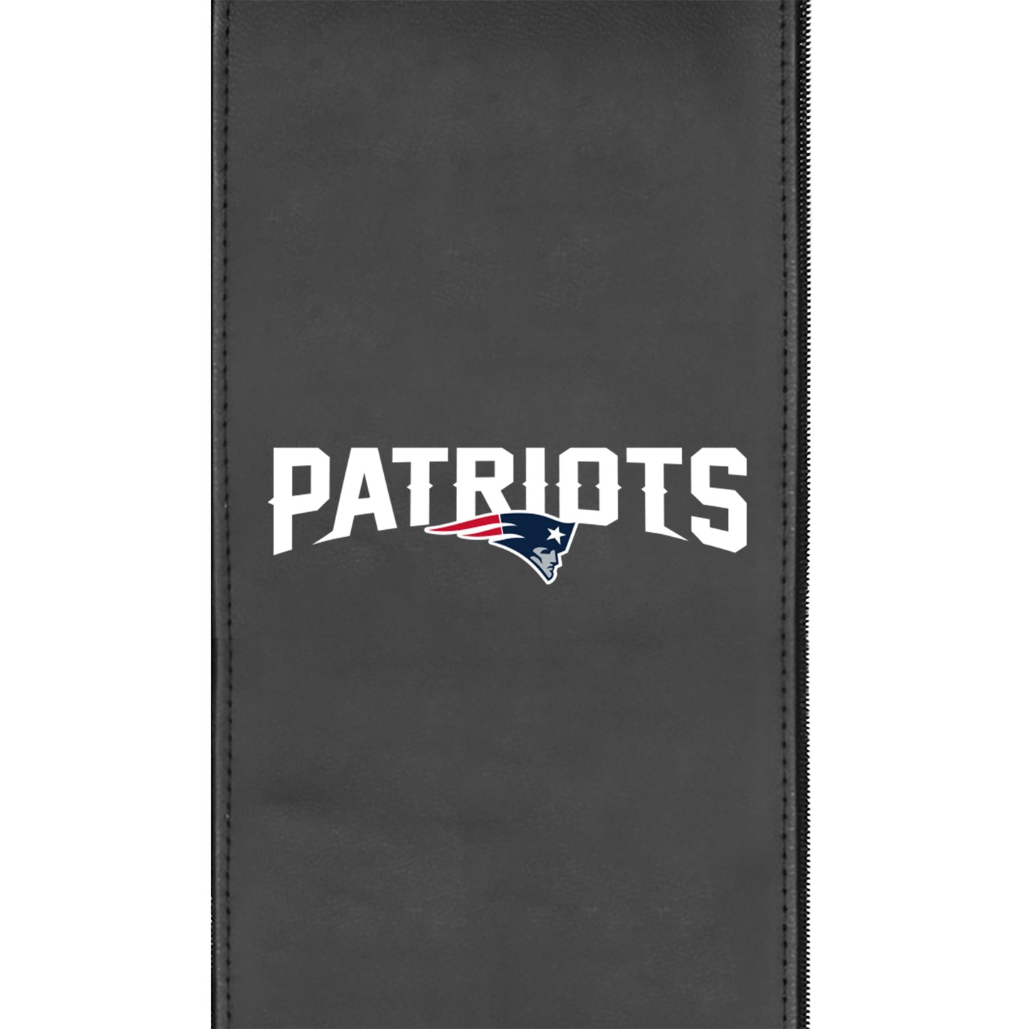 Silver Club Chair with  New England Patriots Secondary Logo