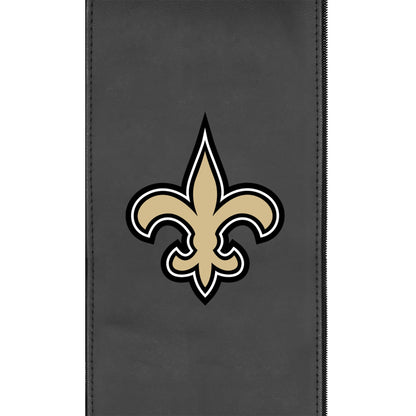 Silver Loveseat with  New Orleans Saints Primary Logo