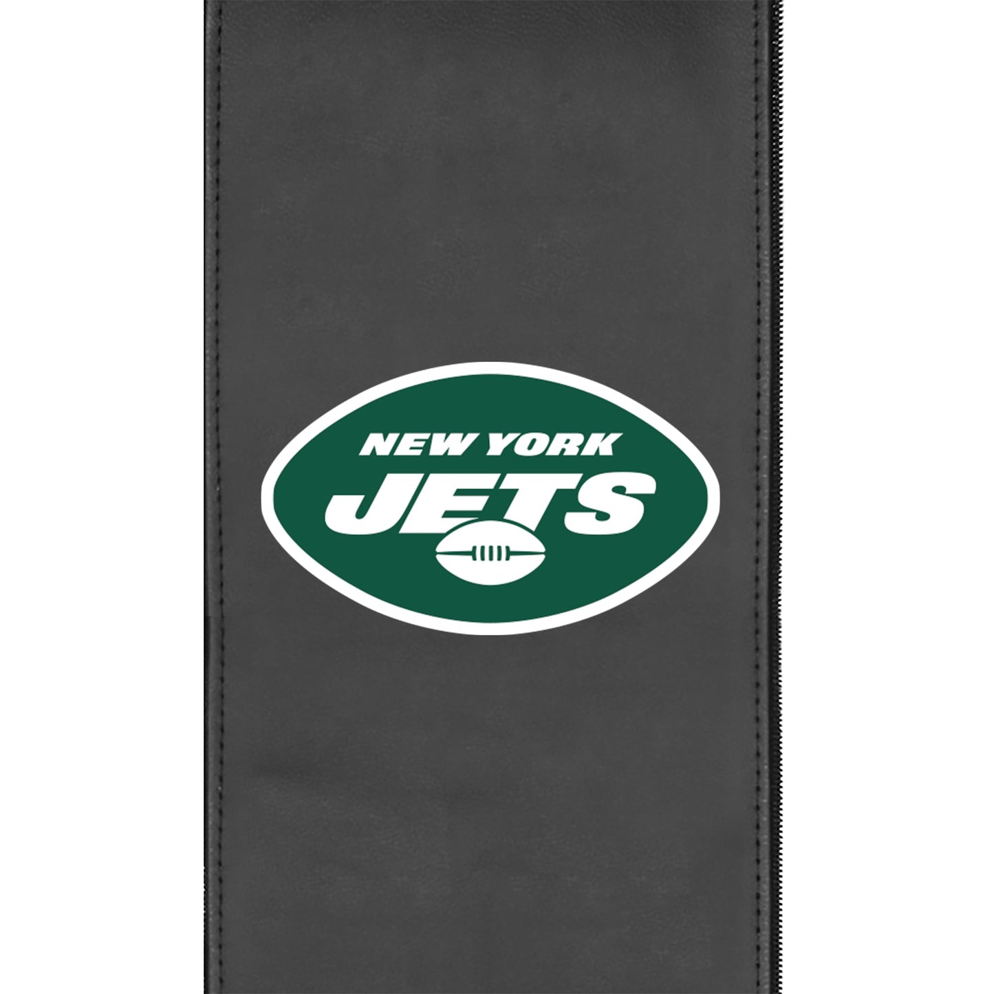 Silver Loveseat with  New York Jets Primary Logo
