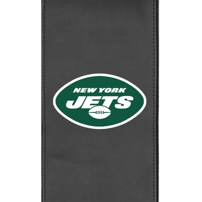 Silver Loveseat with  New York Jets Primary Logo