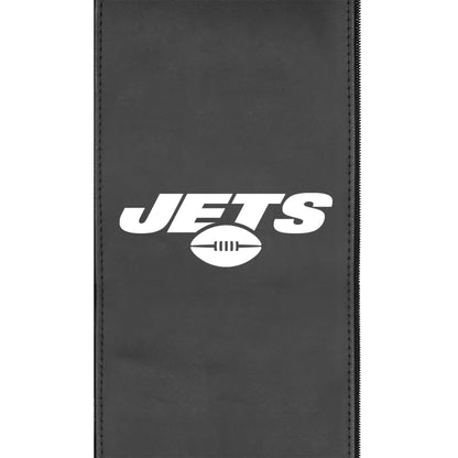 Silver Club Chair with  New York Jets Secondary Logo