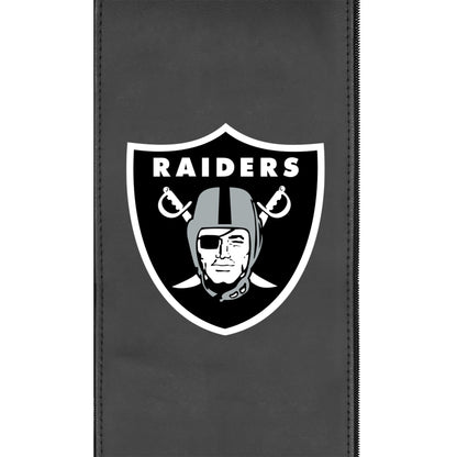 Silver Sofa with  Las Vegas Raiders Primary Logo