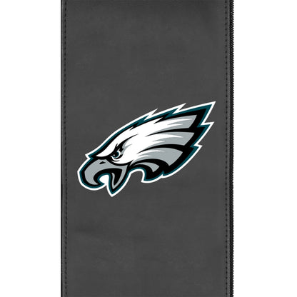 Silver Loveseat with  Philadelphia Eagles Primary Logo