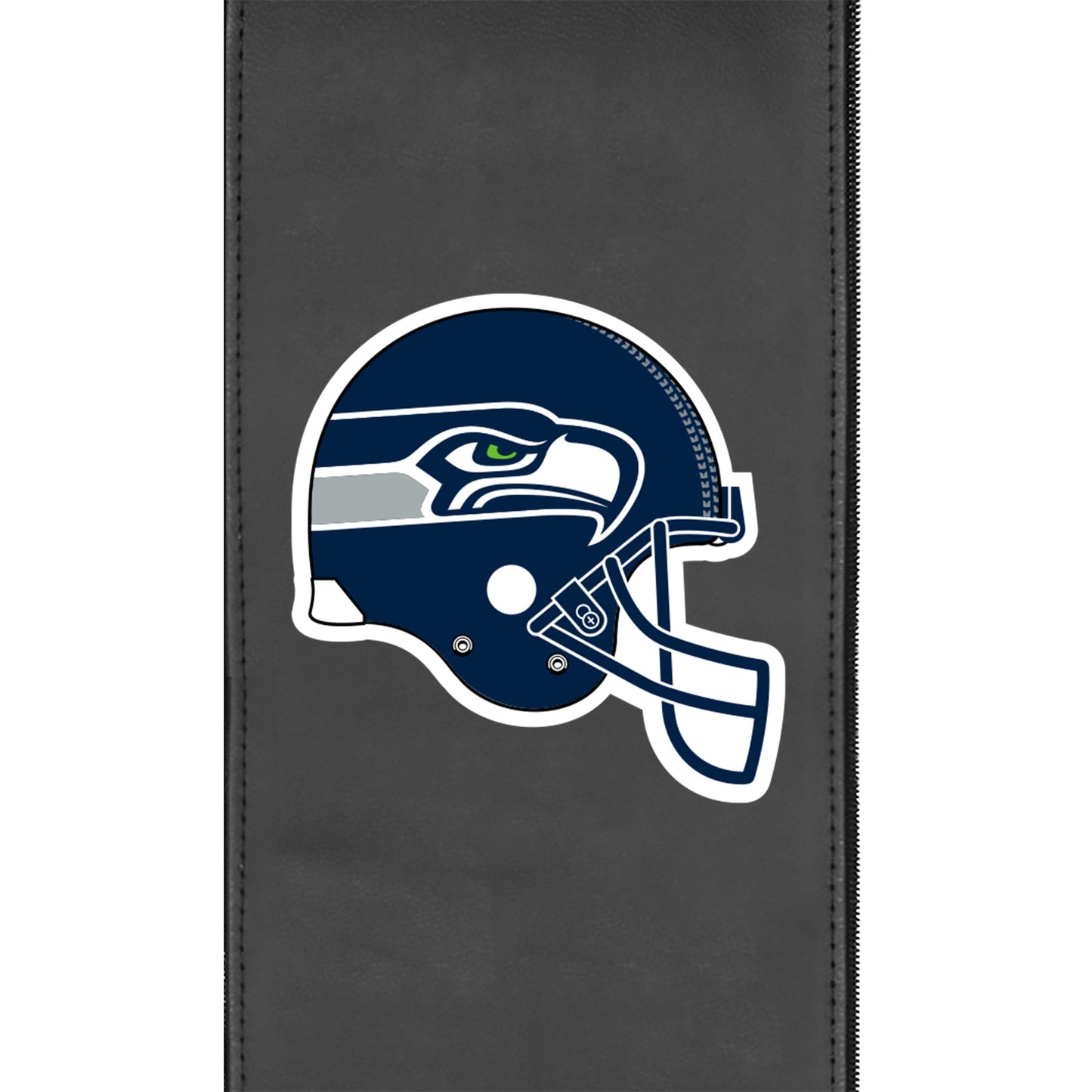 Silver Loveseat with  Seattle Seahawks Helmet Logo