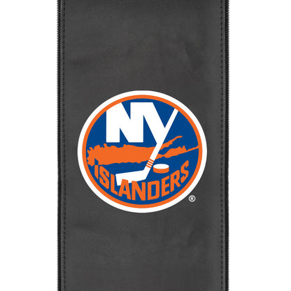 Silver Loveseat with New York Islanders Logo