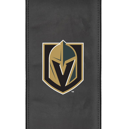 Silver Loveseat with Vegas Golden Knights Logo