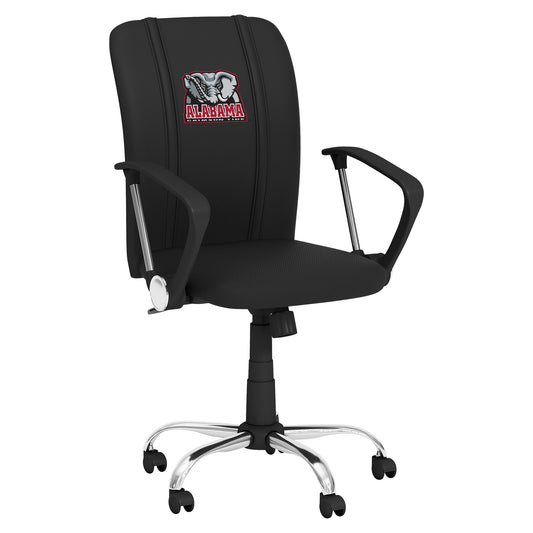 Curve Task Chair with Alabama Crimson Tide Elephant Logo