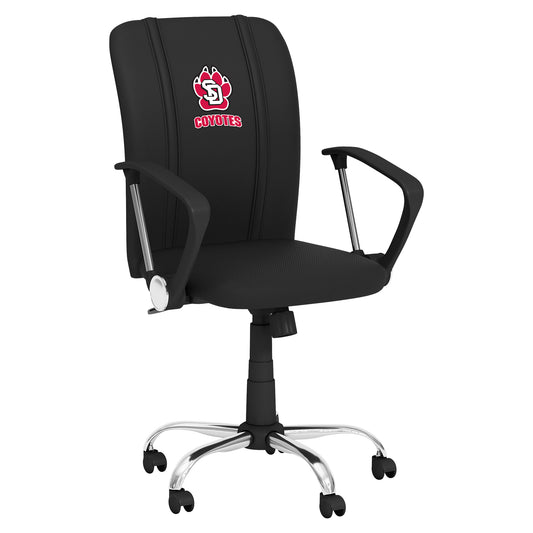 Curve Task Chair with South Dakota Coyote Paw Logo
