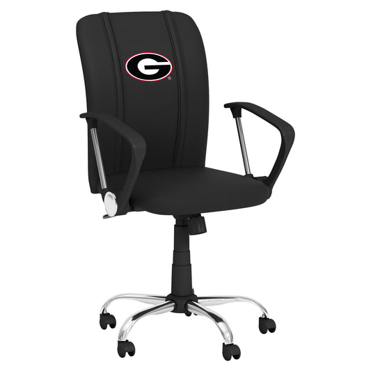 Curve Task Chair with Georgia Bulldogs Logo