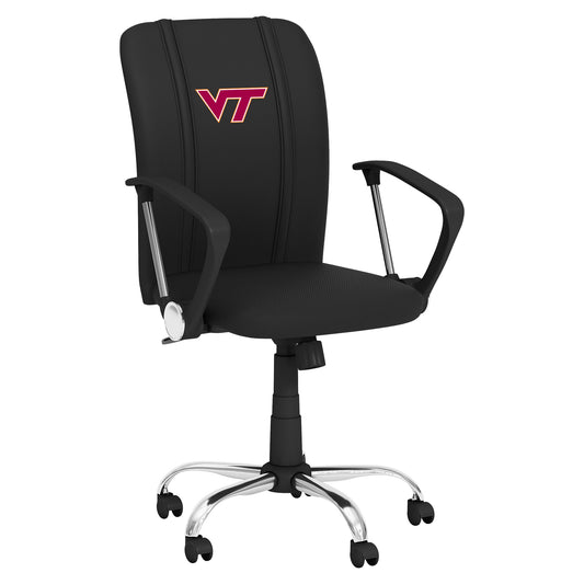 Curve Task Chair with Virginia Tech Hokies Logo